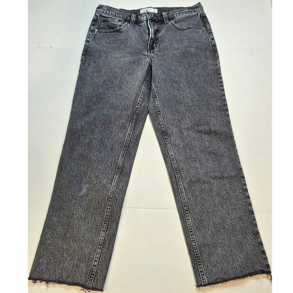 ABERCROMBIE & FITCH | VTG 90s Straight Mid Rise Jeans Washed Black